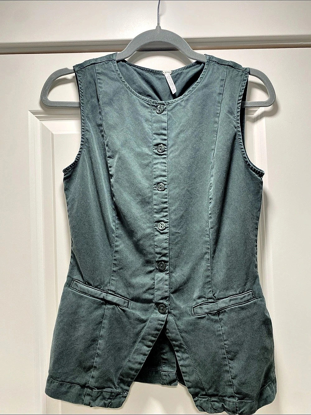 YFB Green Utility Vest Size XS Like New